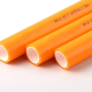 PP-R Vibrant Orange Double-Layer Pipe